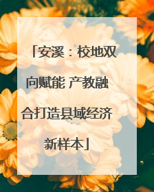 安溪：校地双向赋能 产教融合打造县域经济新样本