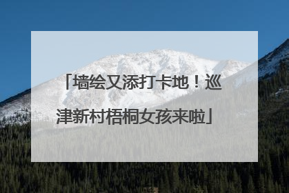 墙绘又添打卡地！巡津新村梧桐女孩来啦