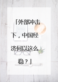 外部冲击下，中国经济何以这么稳？