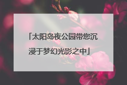 太阳岛夜公园带您沉浸于梦幻光影之中