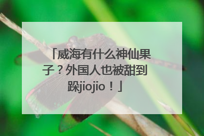 威海有什么神仙果子？外国人也被甜到跺jiojio！