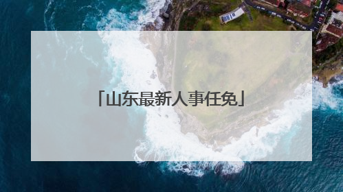 山东最新人事任免