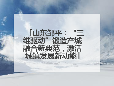 山东邹平：“三维驱动”锻造产城融合新典范，激活城镇发展新动能
