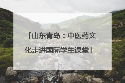 山东青岛：中医药文化走进国际学生课堂