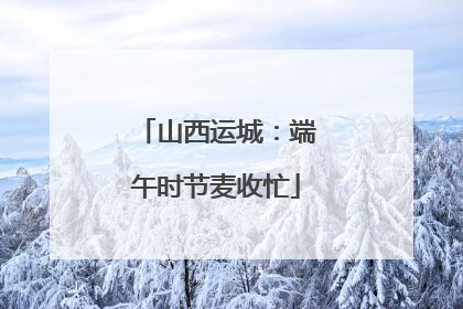 山西运城：端午时节麦收忙