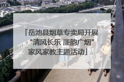 岳池县烟草专卖局开展“清风长乐 廉韵广烟”家风家教主题活动