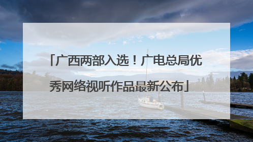 广西两部入选！广电总局优秀网络视听作品最新公布