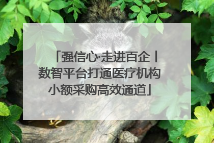 强信心·走进百企丨数智平台打通医疗机构小额采购高效通道