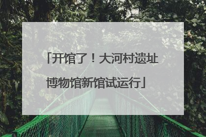 开馆了！大河村遗址博物馆新馆试运行