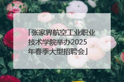 张家界航空工业职业技术学院举办2025年春季大型招聘会