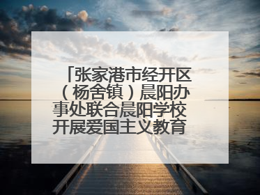 张家港市经开区（杨舍镇）晨阳办事处联合晨阳学校开展爱国主义教育主题升旗活动