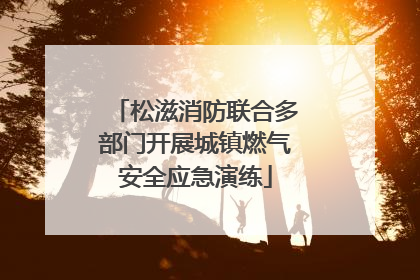 松滋消防联合多部门开展城镇燃气安全应急演练