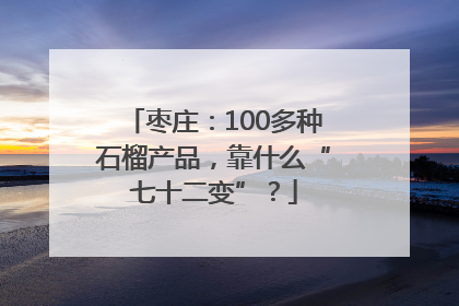 枣庄：100多种石榴产品，靠什么“七十二变”？