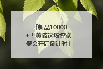 新品10000+！黄陂这场博览盛会开启倒计时