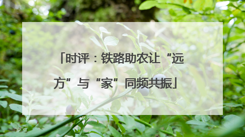 时评：铁路助农让“远方”与“家”同频共振
