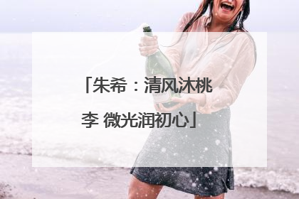 朱希：清风沐桃李 微光润初心