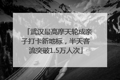 武汉最高摩天轮成亲子打卡新地标，半天客流突破1.5万人次