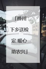桦川：下乡送检定 暖心助农兴