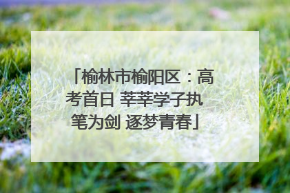 榆林市榆阳区：高考首日 莘莘学子执笔为剑 逐梦青春