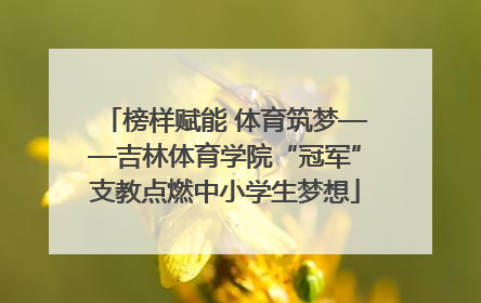榜样赋能 体育筑梦——吉林体育学院“冠军”支教点燃中小学生梦想