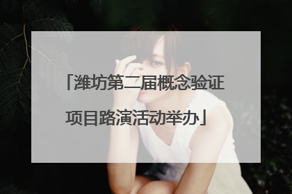 潍坊第二届概念验证项目路演活动举办