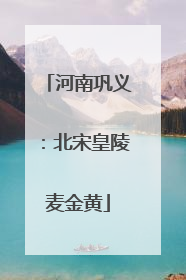 河南巩义：北宋皇陵麦金黄