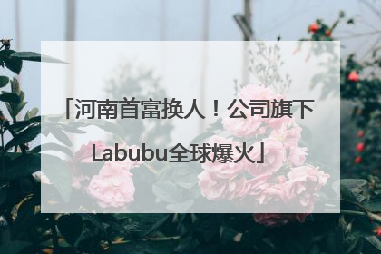 河南首富换人！公司旗下Labubu全球爆火