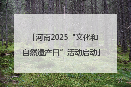 河南2025“文化和自然遗产日”活动启动