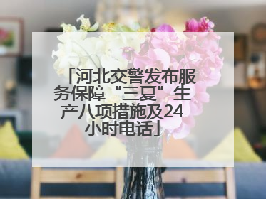 河北交警发布服务保障“三夏”生产八项措施及24小时电话
