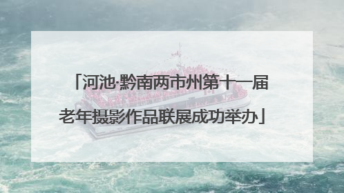 河池·黔南两市州第十一届老年摄影作品联展成功举办