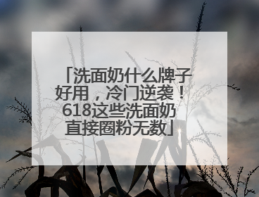 洗面奶什么牌子好用，冷门逆袭！618这些洗面奶直接圈粉无数