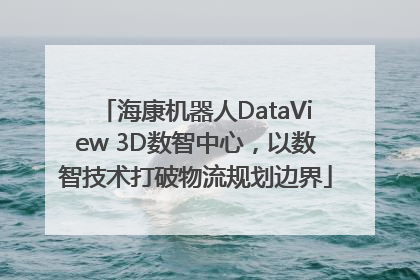 海康机器人DataView 3D数智中心，以数智技术打破物流规划边界