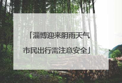 淄博迎来阴雨天气 市民出行需注意安全