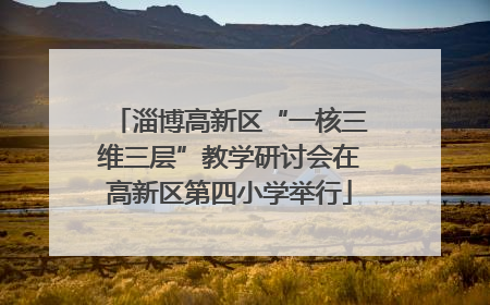 淄博高新区“一核三维三层”教学研讨会在高新区第四小学举行