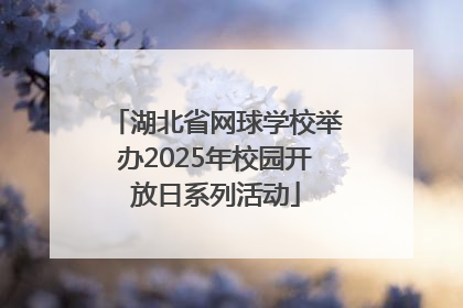 湖北省网球学校举办2025年校园开放日系列活动