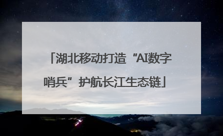 湖北移动打造“AI数字哨兵”护航长江生态链