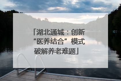 湖北通城：创新 “医养结合”模式 破解养老难题