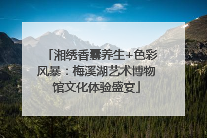 湘绣香囊养生+色彩风暴：梅溪湖艺术博物馆文化体验盛宴
