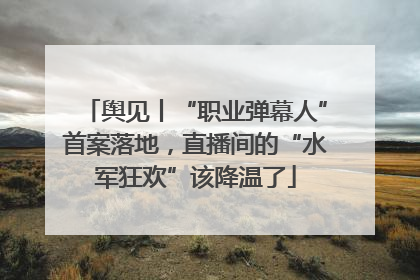 舆见丨“职业弹幕人”首案落地，直播间的“水军狂欢”该降温了