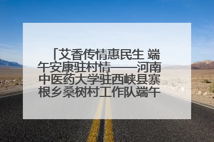 艾香传情惠民生 端午安康驻村情——河南中医药大学驻西峡县寨根乡桑树村工作队端午中医惠民记