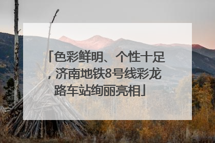 色彩鲜明、个性十足，济南地铁8号线彩龙路车站绚丽亮相