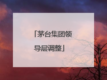 茅台集团领导层调整