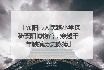 襄阳市人民路小学探秘襄阳博物馆：穿越千年触摸历史脉搏