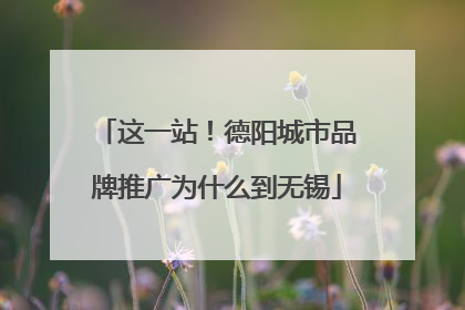 这一站！德阳城市品牌推广为什么到无锡