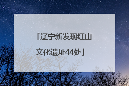 辽宁新发现红山文化遗址44处