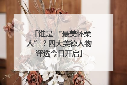 谁是 “最美怀柔人”？四大美德人物评选今日开启