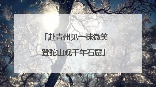 赴青州见一抹微笑 登驼山观千年石窟