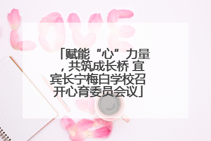 赋能“心”力量，共筑成长桥 宜宾长宁梅白学校召开心育委员会议