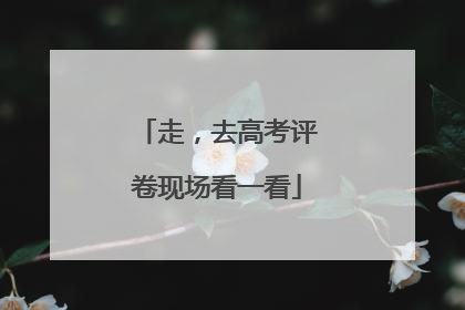 走，去高考评卷现场看一看
