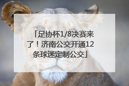 足协杯1/8决赛来了！济南公交开通12条球迷定制公交